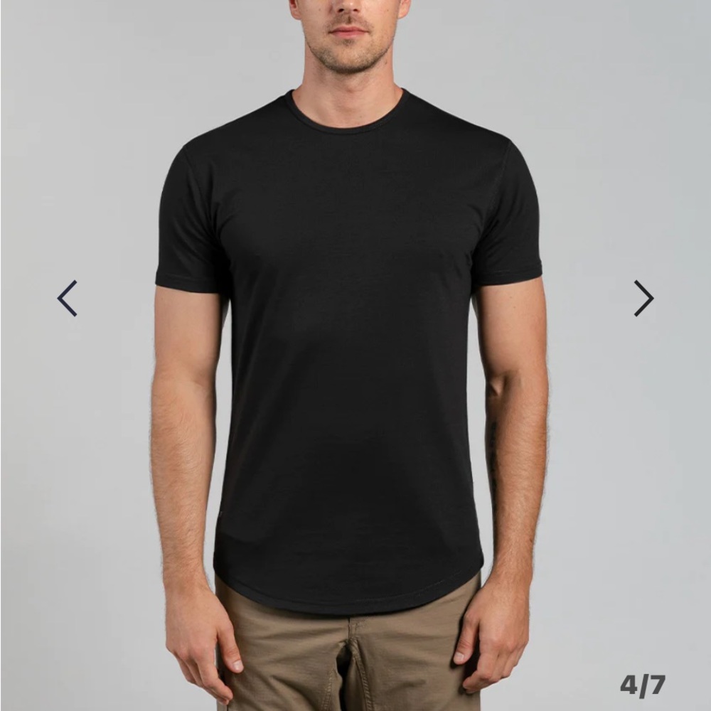BYLT Black Drop Cut Tee (Tshirt) Size Medium (T Shirt)